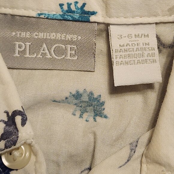 Carter's Denim Overalls 6 Months /The Children's Place Dinosaur Shirt 3-6 Months - Picture 13 of 15